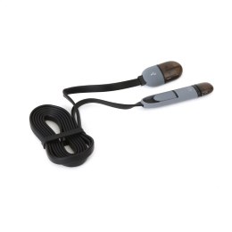 PLATINET INDIGO HORNET USB UNIVERSAL CABLE KABEL 2 IN 1: MICRO USB & LIGHTNING PLUGS BLACK 42870 TE