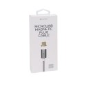 PLATINET MAGNETO MICRO USB TO USB CABLE KABEL WITH 2X MAGNETIC PLUGS 1,2M SILVER [43470]