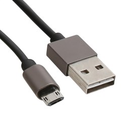 PLATINET MICRO USB TO USB CABLE KABEL WITH REVERSIBLE PLUGS 1M BLACK [43466]
