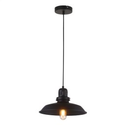 PLATINET PENDANT LAMP LAMPA SUFITOWA ATLAS P150607 E27 METAL BLACK 30x28 [44007]