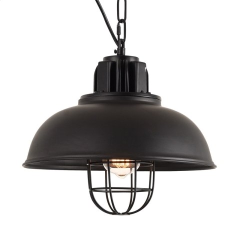 PLATINET PENDANT LAMP LAMPA SUFITOWA HELIOS P160340 E27 BLACK METAL 33X25 44028]