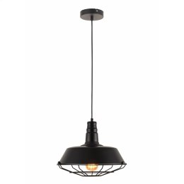PLATINET PENDANT LAMP LAMPA SUFITOWA KRONOS P140608-M E27 METAL BLACK 36X28 [44026]