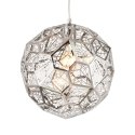 PLATINET PENDANT LAMP LAMPA SUFITOWA ORION P121010-S E27 CHROME 30x30 [44027]