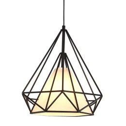 PLATINET PENDANT LAMP LAMPA SUFITOWA TEMIDA P130809-S E27 METAL+PVC BLACK 38x38 [44008]