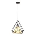 PLATINET PENDANT LAMP LAMPA SUFITOWA TEMIDA P130809-S E27 METAL+PVC BLACK 38x38 [44008]