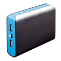 PLATINET POWER BANK 6000mAh + MICRO CABLE KABEL + torch BLACK BLUE [43177] TE