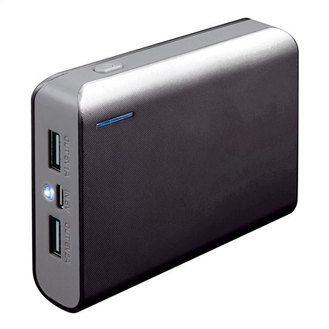 PLATINET POWER BANK 6000mAh + MICRO CABLE KABEL + torch BLACK GRAY [43178] TE