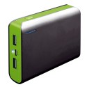 PLATINET POWER BANK 6000mAh + MICRO CABLE KABEL + torch BLACK GREEN [43179] TE