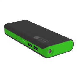 PLATINET POWER BANK 8000mAh + MICRO CABLE KABEL + torch BLACK GREEN [42416] TE