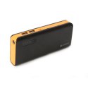 PLATINET POWER BANK 8000mAh + MICRO CABLE KABEL + torch BLACK ORANGE [42415] TE