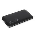 PLATINET POWER BANK LEATHER 6000mAh 2A polymer BLACK + MICRO CABLE KABEL [42834] TE