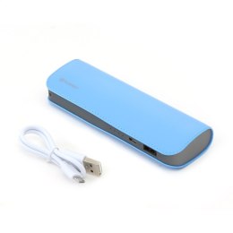 PLATINET POWER BANK LEATHER 7200mAh BLUE + MICRO CABLE KABEL [43413] TE