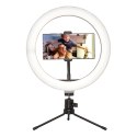 PLATINET RING LAMP LAMPA PIERŚCIENIOWA 8 INCH WITH PHONE HOLDER AND TRIPOD [45609]