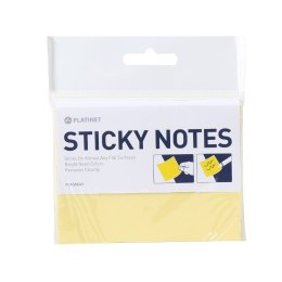 PLATINET STICKY NOTES YELLOW 75x100MM 100 SHEETS