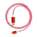 PLATINET USB A TO LIGHTNING LED CABLE KABEL 1M 2A RED [45738]