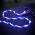 PLATINET USB A TO USB TYPE-C LED CABLE KABEL 1M 2A BLUE [45742]