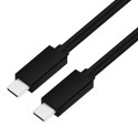 PLATINET USB TYPE C TO TYPE C CABLE KABEL 100W 5A 1M BLACK [45578]