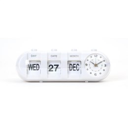 PLATINET ZEGAR/CALENDAR AND ALARM CLOCK JANUARY WHITE TE [43627]