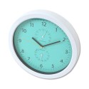 PLATINET WALL CLOCK ZEGAR ŚCIENNY SUMMER TEMP HYGRO GREEN [42573]