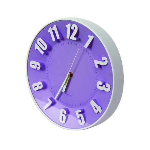 PLATINET WALL CLOCK ZEGAR ŚCIENNY TODAY PURPLE TE 42992