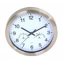 PLATINET WALL CLOCK ZEGAR ŚCIENNY WINTER TEMP HYGRO WHITE [42576]