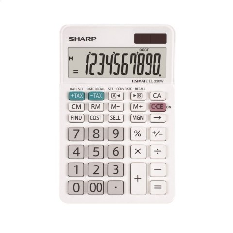 SHARP CALCULATOR DESKTOP BOX EL330WB