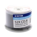 TRAXDATA RITEK CD-R 700MB 52X PRINTABLE VINYL CAKE*50 901CK5VINYLIW