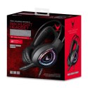 VARR GAMING RGB HEADPHONES WITH MIC SŁUCHAWKI NAUSZNE Z MIKROFONEM STEREO LITE 3,5MM USB BLACK [45559]