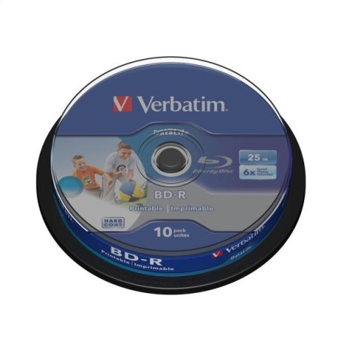 VERBATIM BD-R BLU-RAY 25GB 6X PRINTABLE CAKE*10 43804