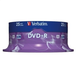 VERBATIM DVD+R 4,7GB 16X CAKE*25 43500