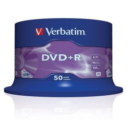 VERBATIM DVD+R 4,7GB 16X CAKE*50 43550