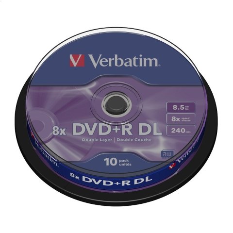 VERBATIM DVD+R DL 8,5GB 8X DOUBLE LAYER CAKE*10 43666