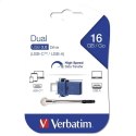 VERBATIM PENDRIVE DUAL USB 3.0 16GB USB-C/USB-A 49965