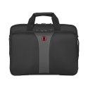 Wenger Legacy 16 Double Gusset Computer Case Black/Gray (R) 600648