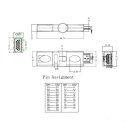 ADAPTER HDMI żeński/ HDMI męski rotating 180st ART oem