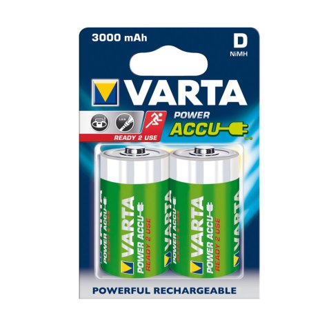 AKUMULATORY VARTA R20 (typD) 3000 mAh 2szt ready 2 use