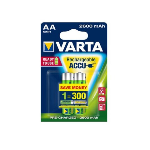 AKUMULATORY VARTA R6 2600 mAh 2szt professional ready 2 use