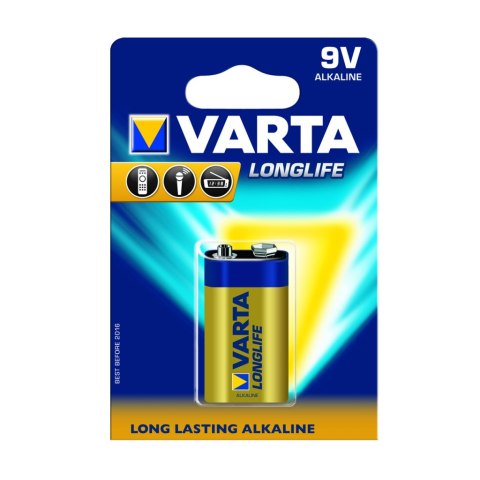 BATERIA ALKALICZNA VARTA Hi-voltage 9V (typ6LR61)) longlife 1szt