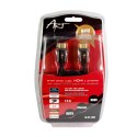 KABEL HDMI 1.4 M/M HQ pozłacany 3m ETHERNET 3D AL-01-3M ART