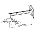 UCHWYT ŚCIENNY 36-58cm DO PROJEKTORA P-103 15KG ART czarny