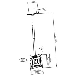 UCHWYT SUFITOWY DO TV LED/LCD AR-21XP 13-37