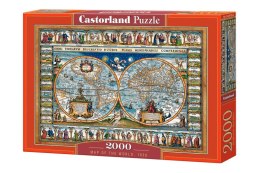 PUZZLE MAP OF THE WORLD 1639 2000el CASTORLAND