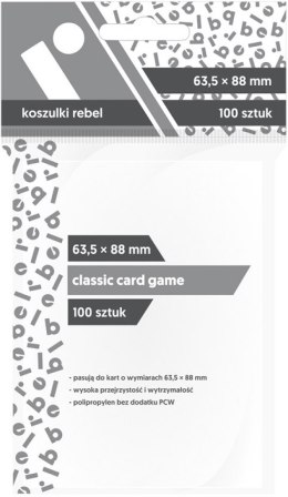 Koszulki Rebel (63,5x88mm) Classic Card Game