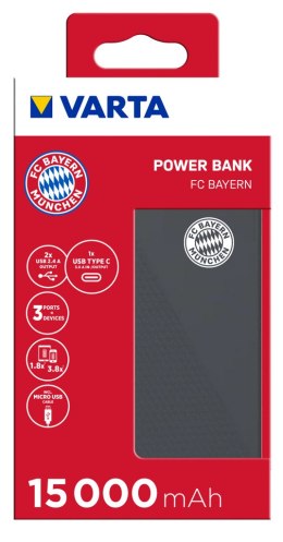 POWER BANK FC BAYERN 15000mAh VARTA