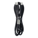 KABEL USB TYPC do TYPC QC3.0 Power Delivery PD60W CB-02C 1M Carbon Oplot Premium