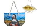 Torba z uszami ze sznurka - L. Da Vinci, Mona Lisa