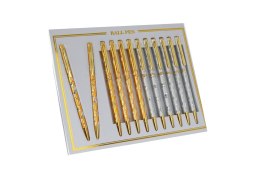 Kpl. 12 długopisów - Laser pen (mix kolorów)