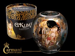 Świecznik szklany - Gustav Klimt the Kiss (CARMANI)