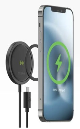 Mophie Snap+ Wireless Charging Pad - ładowarka bezprzewodowa wspierająca ładowanie MagSafe - Android 15W, iOS 7,5W (black)