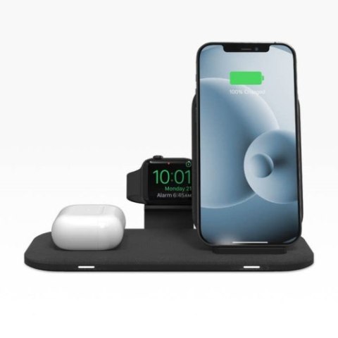 Mophie Universal Wireless Charging Stand+ - uniwersalna ładowarka bezprzewodowa do trzech urządzeń z uchwytem do AppleWatch 15W 